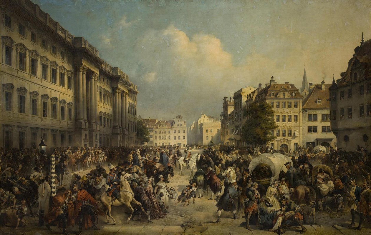 Okupace Berlína ruskými vojsky v říjnu 1760, 1849 od Alexander von Kotzebue