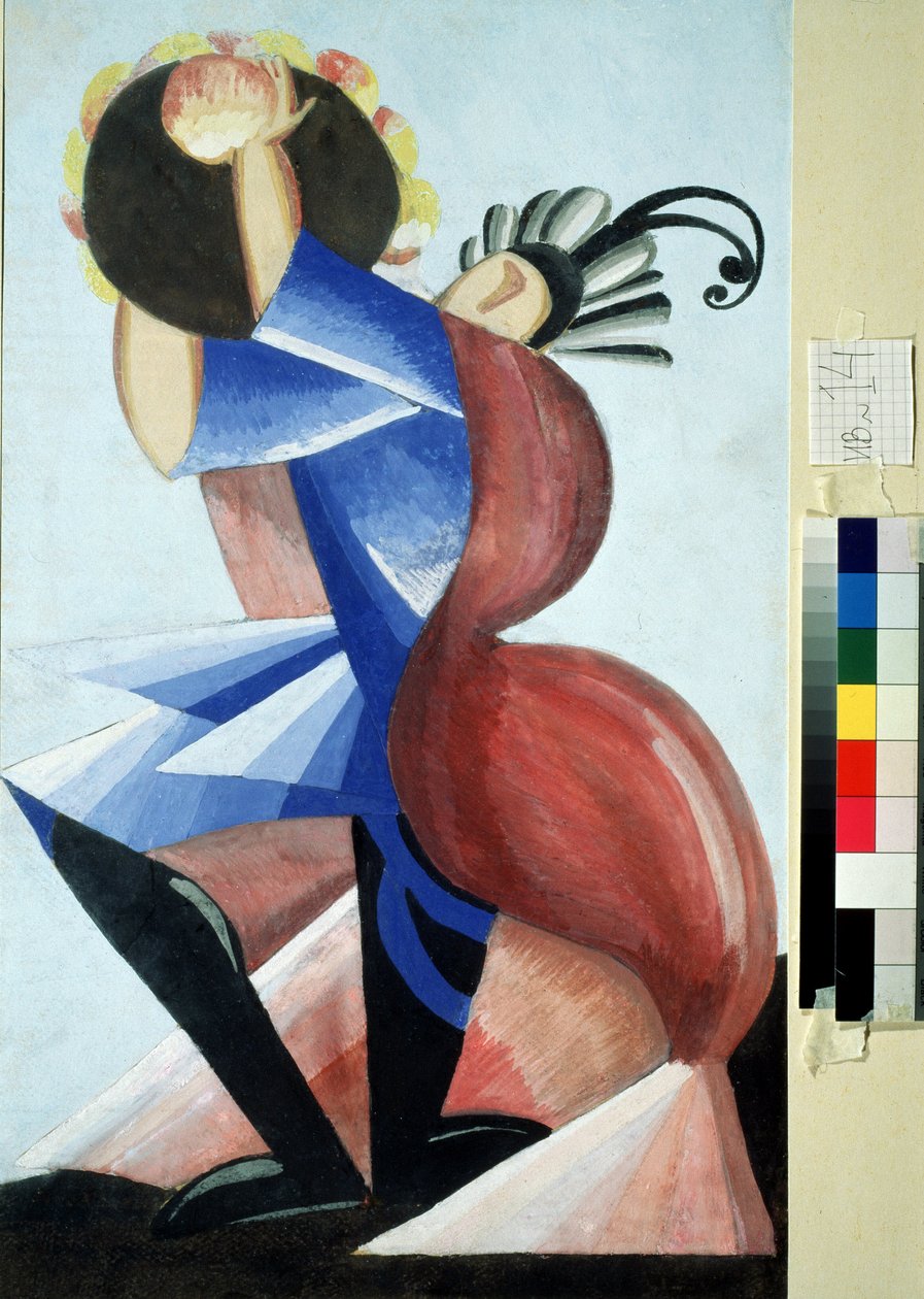 Divadelní kostým pro hru "Romeo a Julie"" od Williama Shakespeara. Kvaš od Alexandry Alexandrovna Exter (1882-1949) 1921 Státní muzeum umění A. Radishcheva, Saratov od Alexandra Alexandrowna Exter