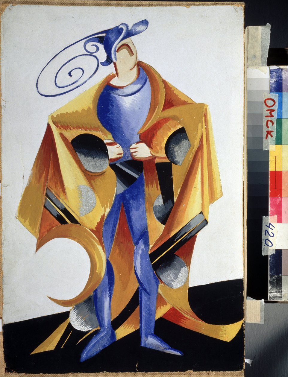 Divadelní kostým pro hru "Romeo a Julie" od Williama Shakespeara. Gouache d
