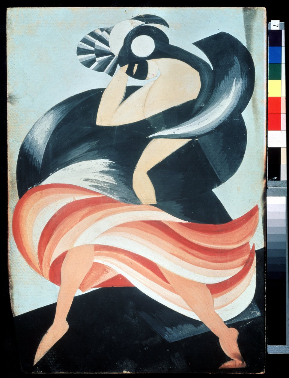 ""Ženská maska"" Kostým pro postavu ze hry ""Romeo a Julie"" od Williama Shakespeara. Kvaš od Alexandry Alexandrovna Exter (1882-1949) 1921 Státní ústřední muzeum divadla A. Bakhrushina, Moskva, Rusko od Alexandra Alexandrowna Exter