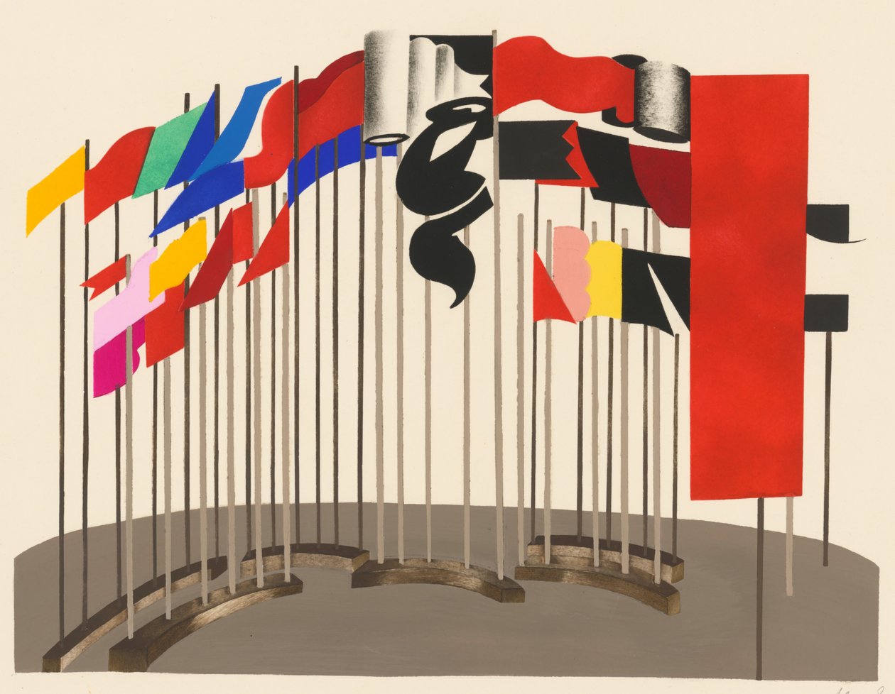 Scénický design z portfolia Décors de Théâtre, 1930. od Alexandra Alexandrowna Exter
