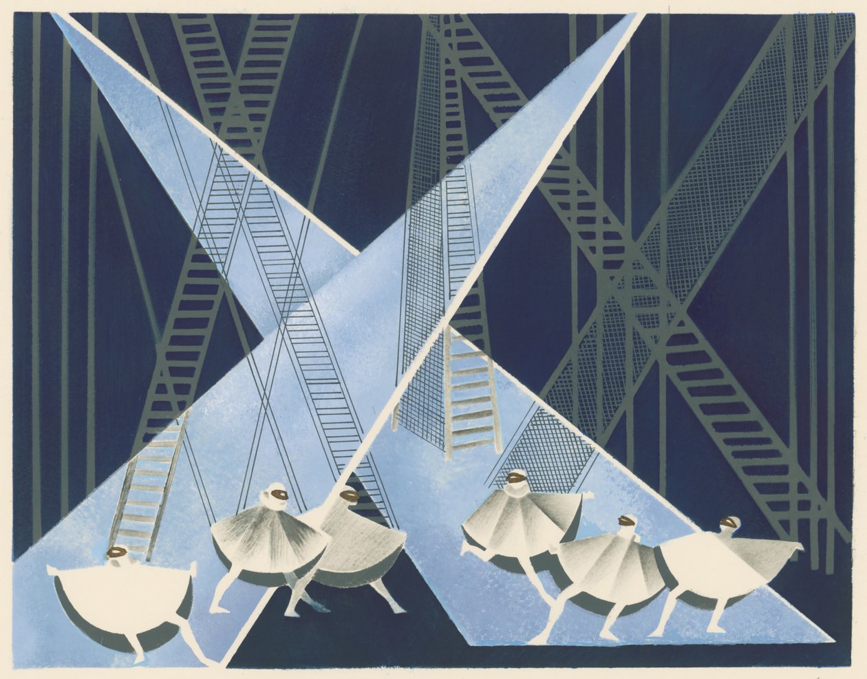 Scénický design z portfolia Décors de Théâtre, 1930. od Alexandra Alexandrowna Exter