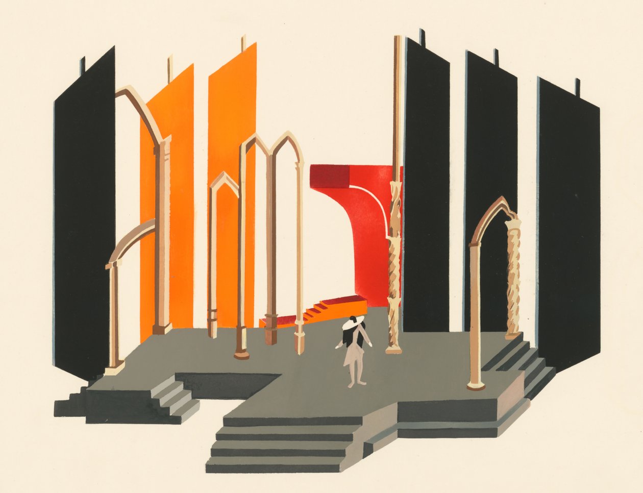 Scénický design z portfolia Décors de Théâtre, 1930. od Alexandra Alexandrowna Exter