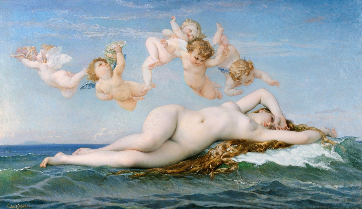 Zrození Venuše od Alexandre Cabanel