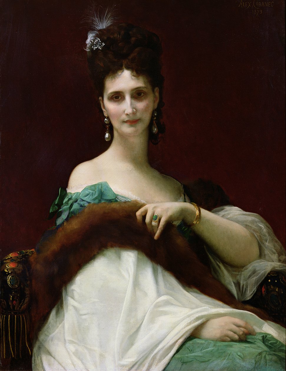 Hraběnka z Keller, 1873 od Alexandre Cabanel