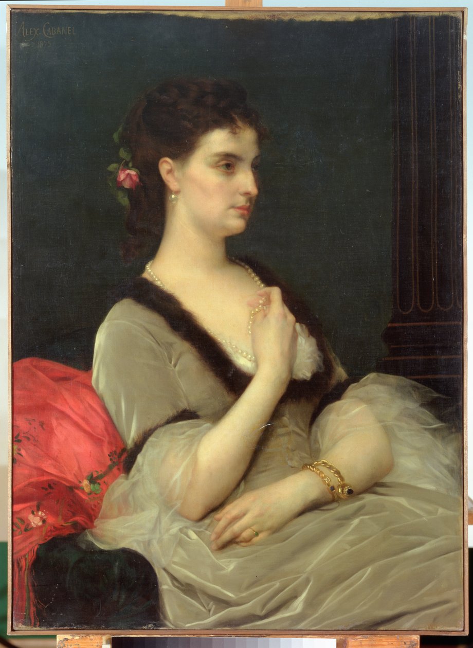 Portrét hraběnky E.A. Vorontova-Dashkova, 1873 od Alexandre Cabanel