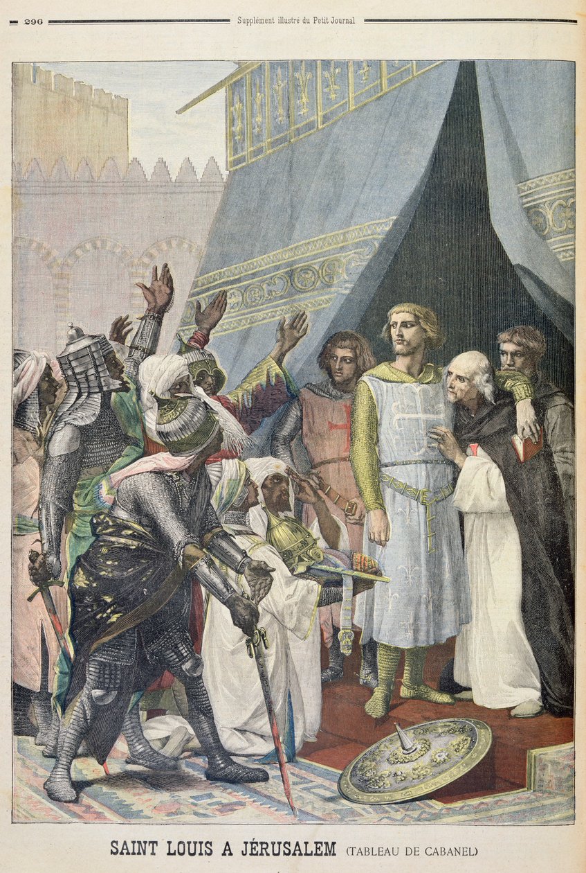 Louis v Jeruzalémě, ilustrace z ilustrované přílohy Le Petit Journal, 11. září 1898 od Alexandre Cabanel