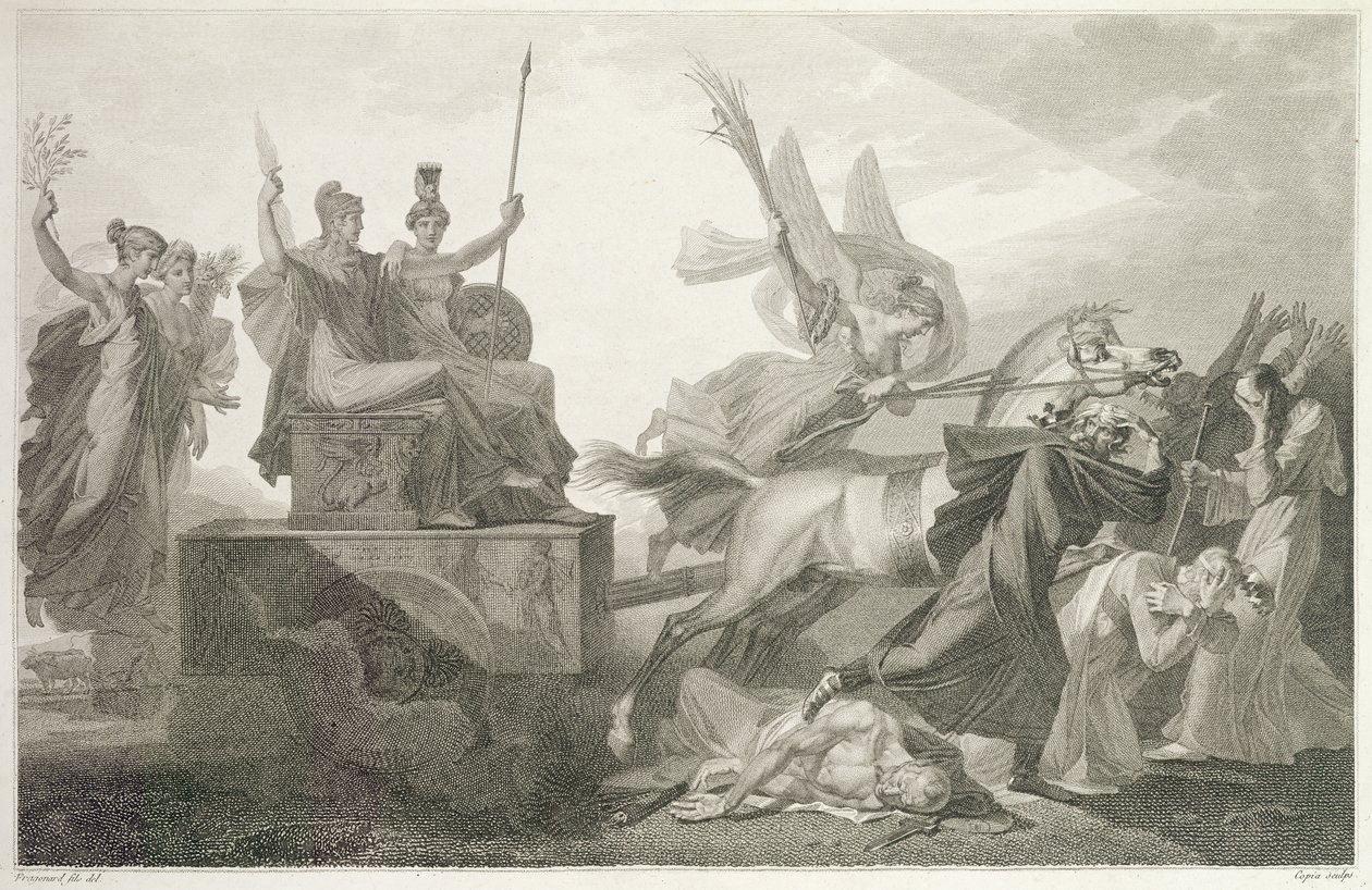 Francouzská republika, vyryl Jacques Louis Copia, 179798 od Alexandre Evariste Fragonard