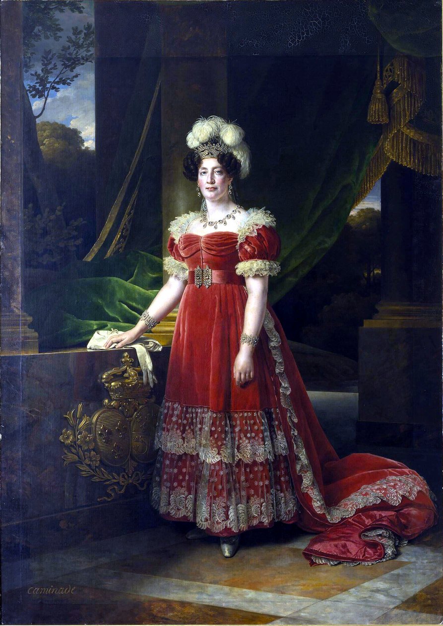 Portrét Marie Terezie z Francie, vévodkyně z Angoulême (1778-1851) od Alexandre Francois Caminade