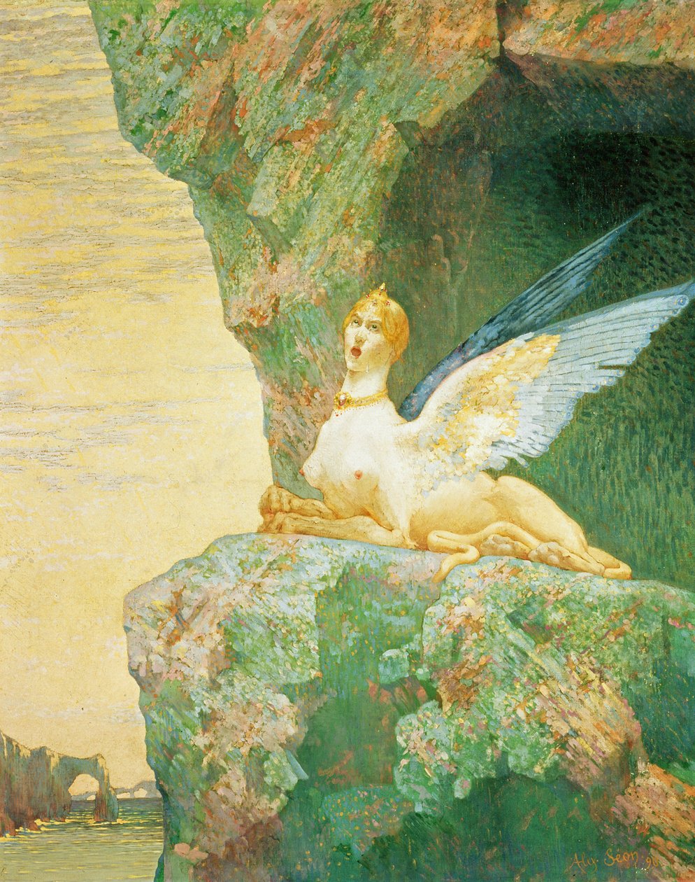 Zoufalství sfingy, 1890 od Alexandre Seon