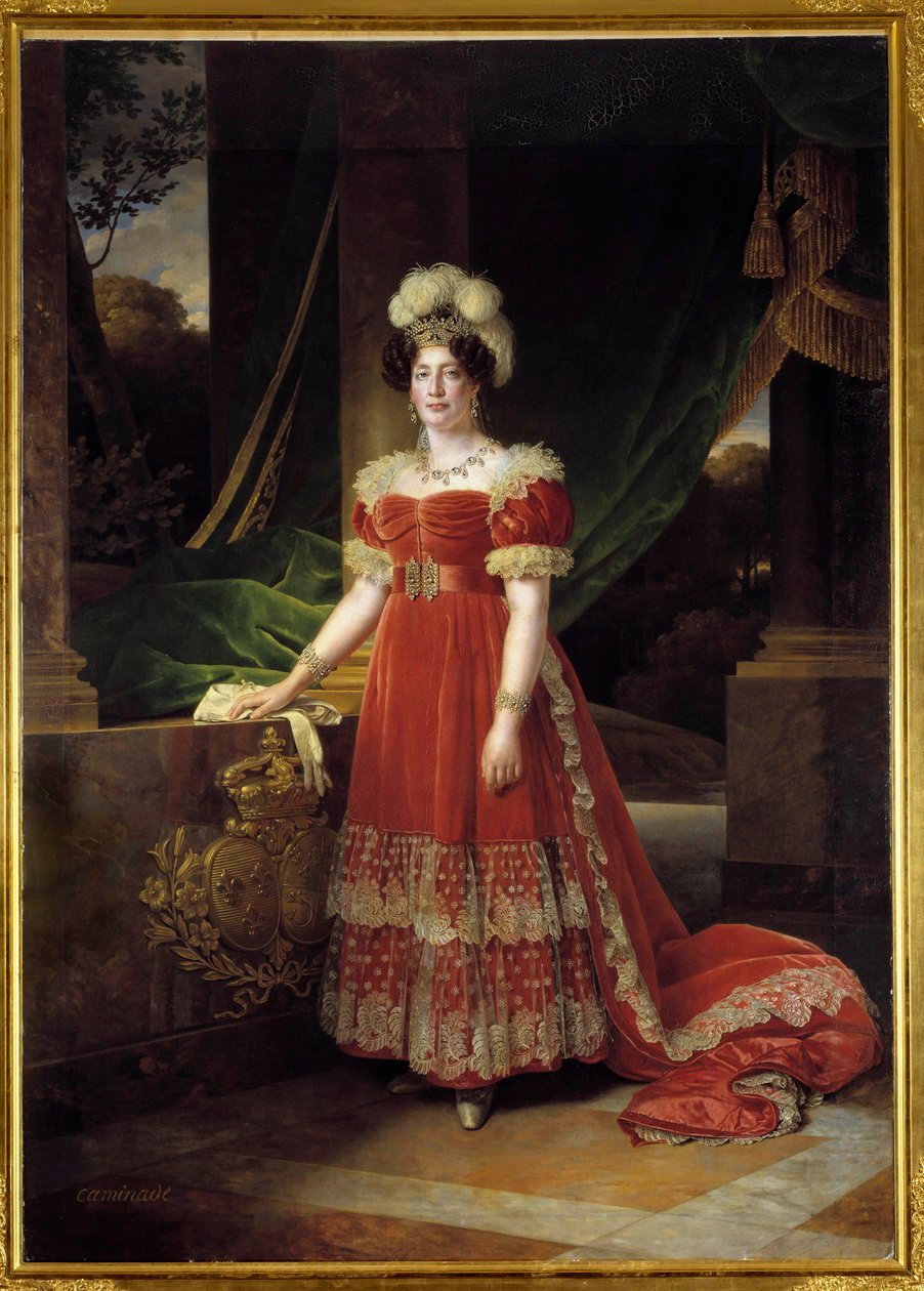Portrét vévodkyně z Angouleme Marie Therese Charlotte z Francie známé jako Madame Royale (1778-1851) Obraz Alexandre Francois Caminade (1789-1862) 1827 Sun. 2,57x1,85 m od Alexandre Francois Caminade