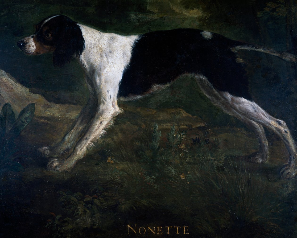 Nonette, malované nad královskými dveřmi do předsíně hradu Marly od Alexandra-Francoise Desportese (1661-1743), Francie od Alexandre Francois Desportes