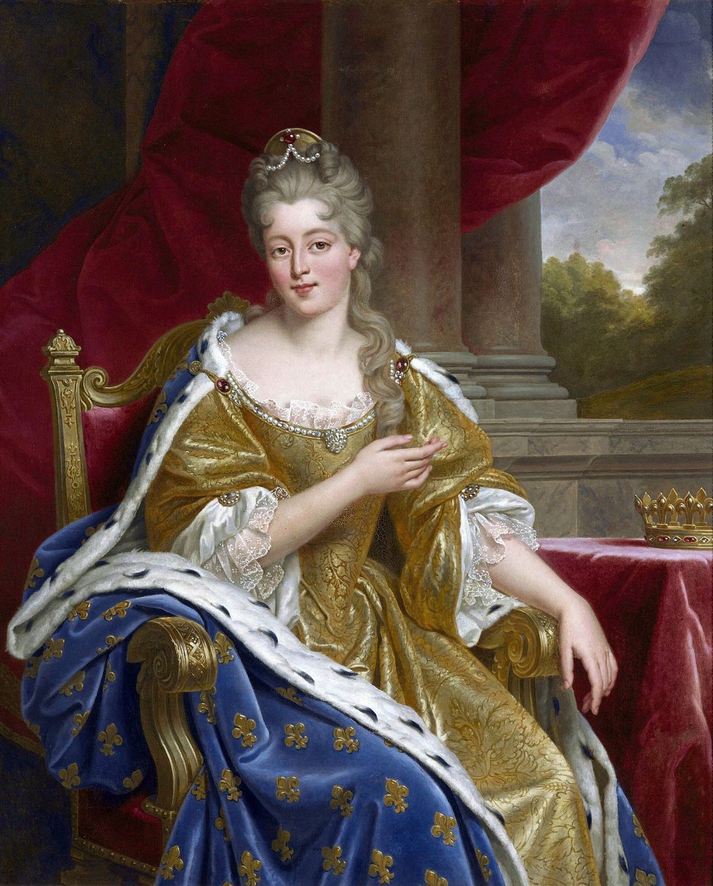 Françoise-Marie de Bourbon, Mademoiselle de Blois, vévodkyně z Orléansu od Alexandre Francois Caminade
