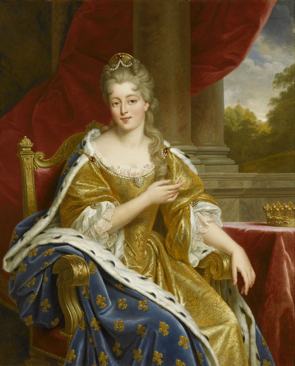 Françoise-Marie de Bourbon, Mademoiselle de Blois, vévodkyně z Orléansu od Alexandre-Francois Caminade
