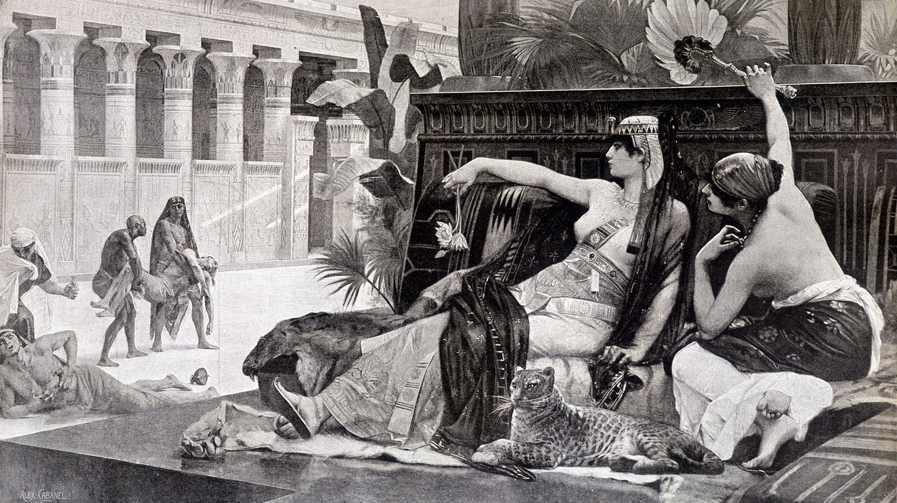 Kleopatra zkouší jedy na své poddané - od Cabanela od after Alexandre Cabanel