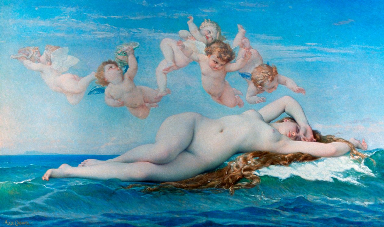 Narození Venuše, 1863 od Alexandre Cabanel