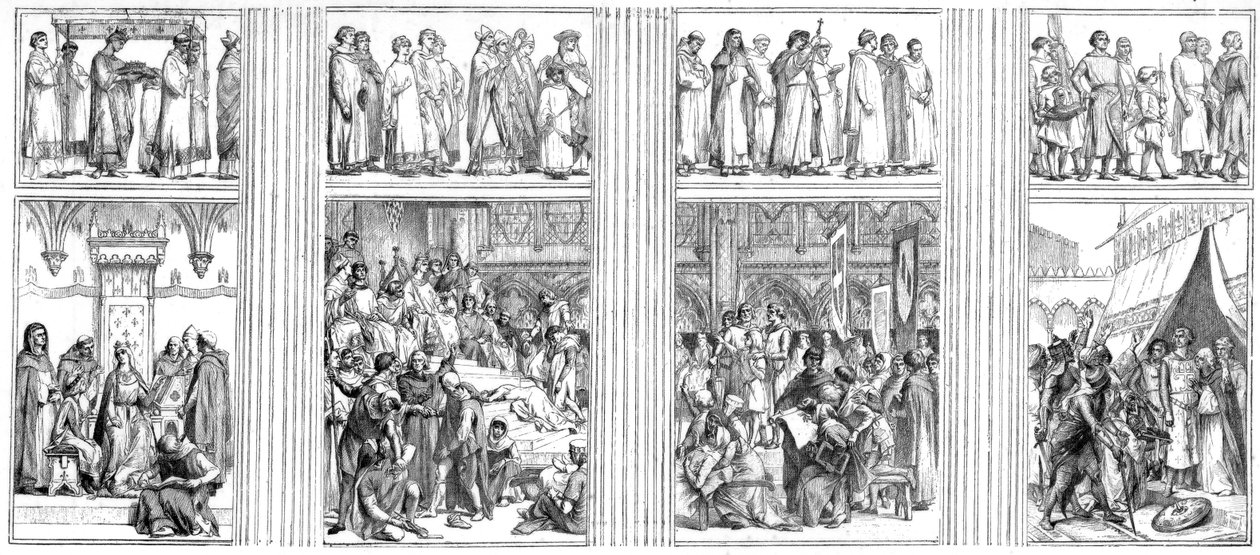 Malba v levé transeptu Pantheonu, Paříž, c1880-1882. od Alexandre Cabanel