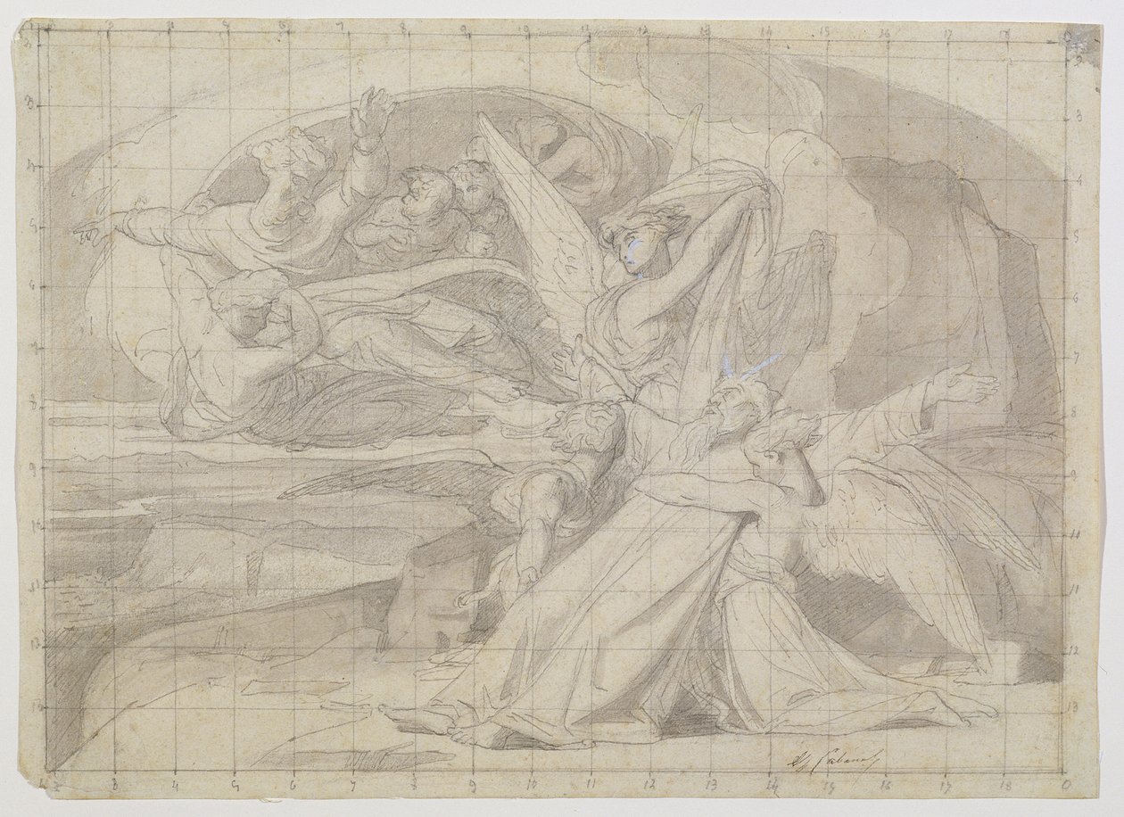 Smrt Mojžíše, 1851 (viz také 225067) od Alexandre Cabanel