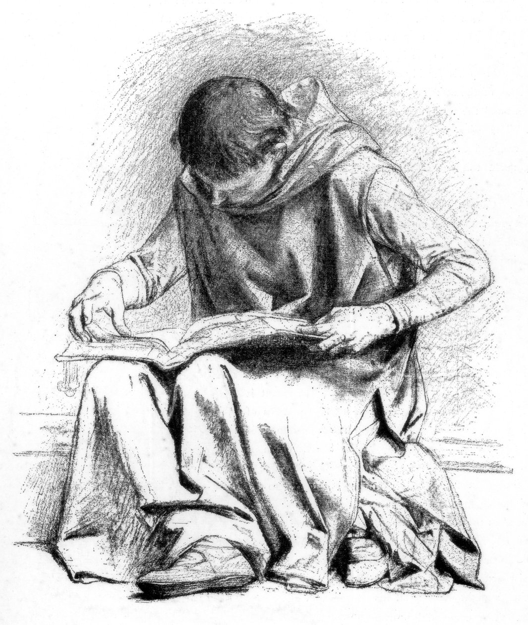 Studium pro vzdělávání St Louis Pantheon, c1880-1882. od Alexandre Cabanel