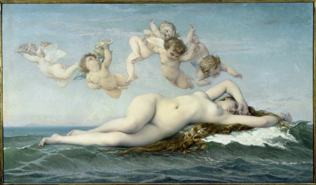 Zrození Venuše - olej na plátně od Alexandre Cabanel