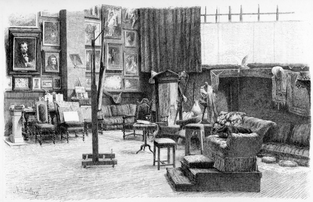 Studio, c1880-1882. od Alexandre Cabanel
