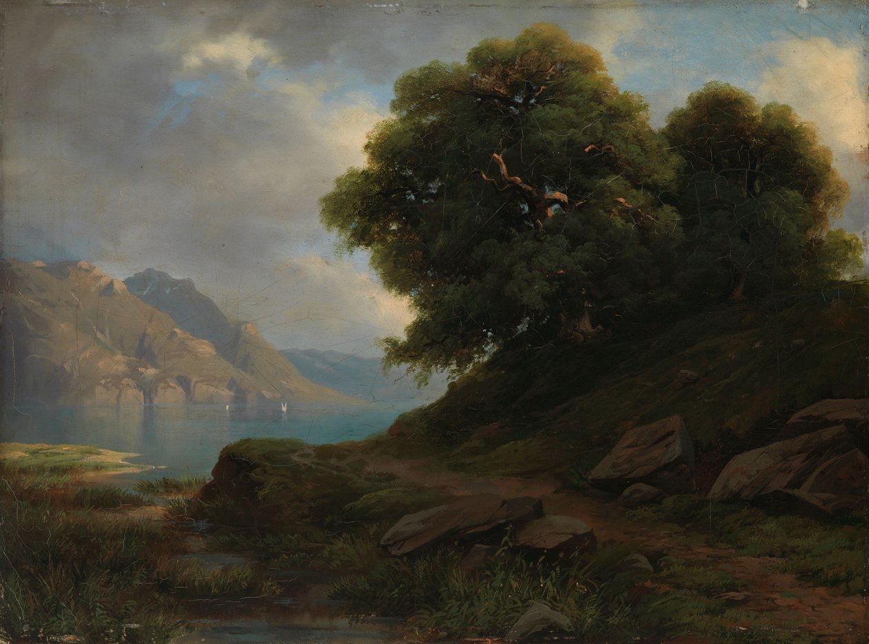 Alpská krajina od Alexandre Calame