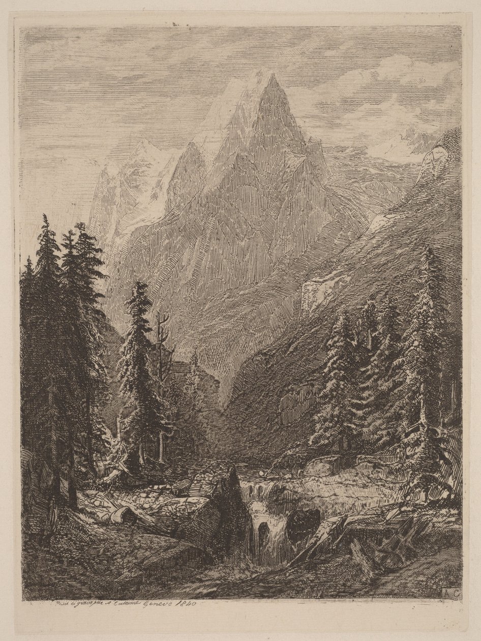 Horská louka od Alexandre Calame