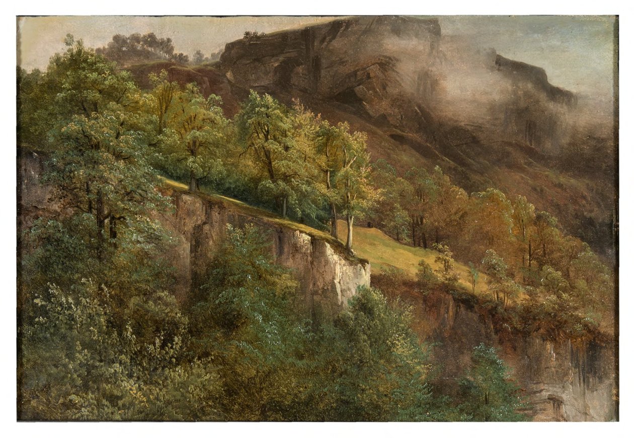 Horská krajina ve Valais od Alexandre Calame