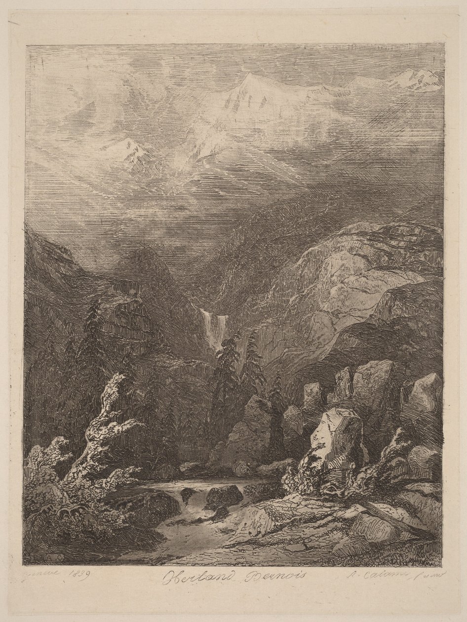 Bernská vrchovina od Alexandre Calame