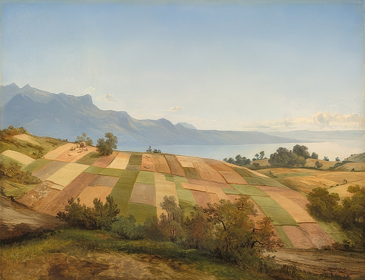 Švýcarská krajina. Kolem roku 1830 od Alexandre Calame