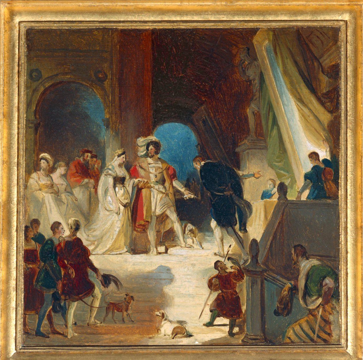František I. a jeho dvůr obdrželi z Itálie díla Primaticcia ... od Alexandre Evariste Fragonard