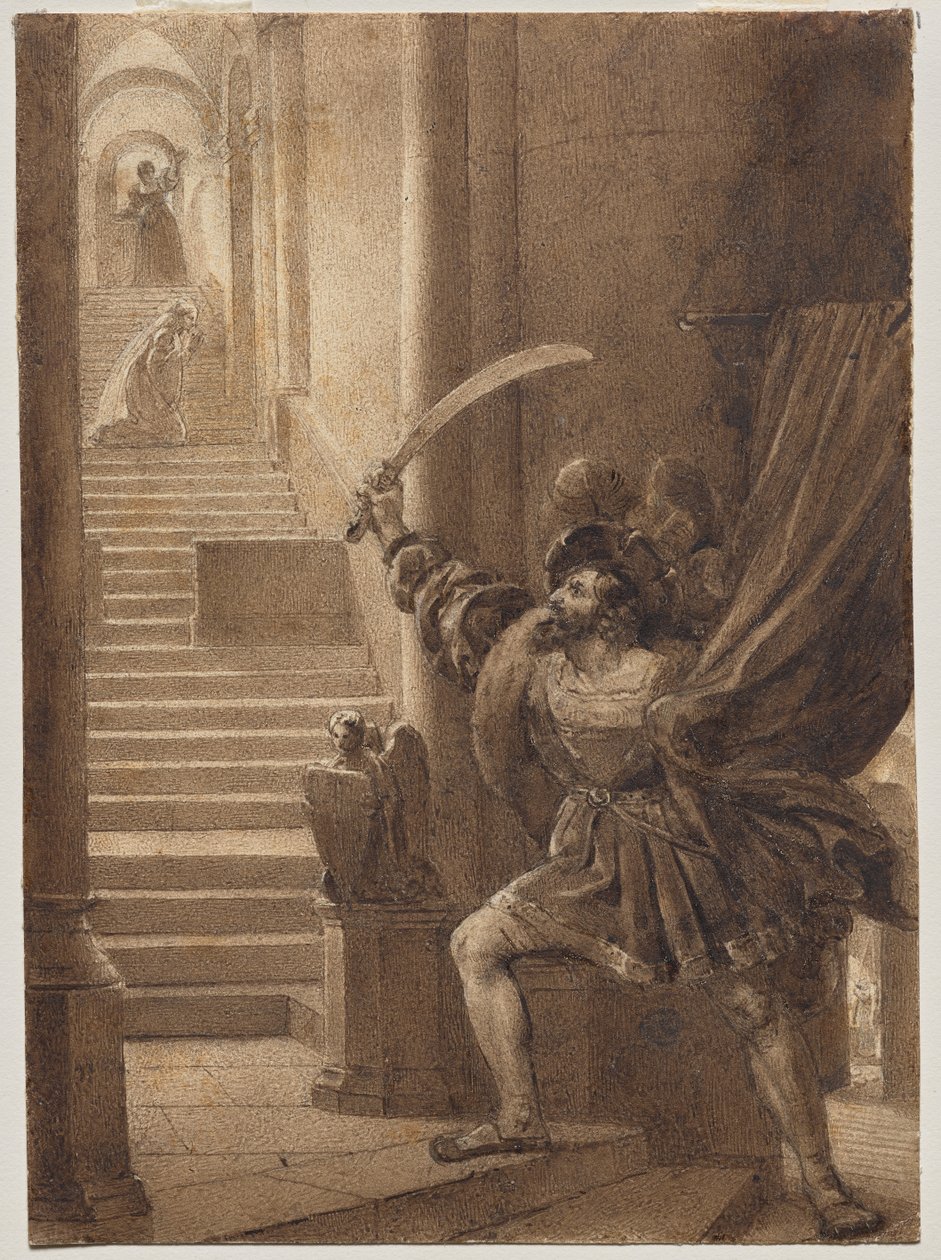 François I ohánějící se mečem od Alexandre Evariste Fragonard