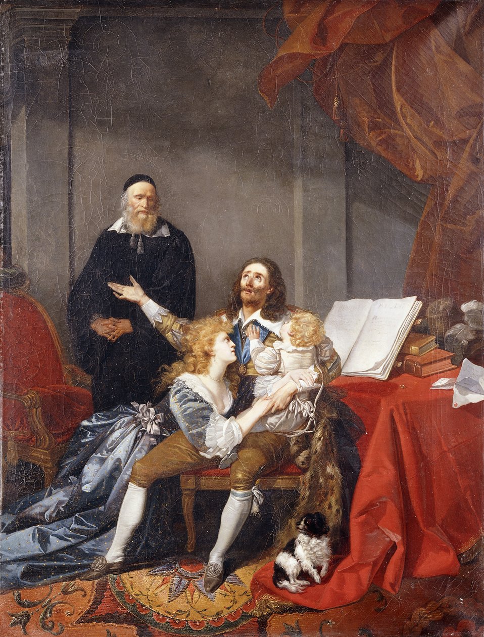 Král Karel I. opouští svou rodinu před svou popravou, od Alexandre Evariste Fragonard