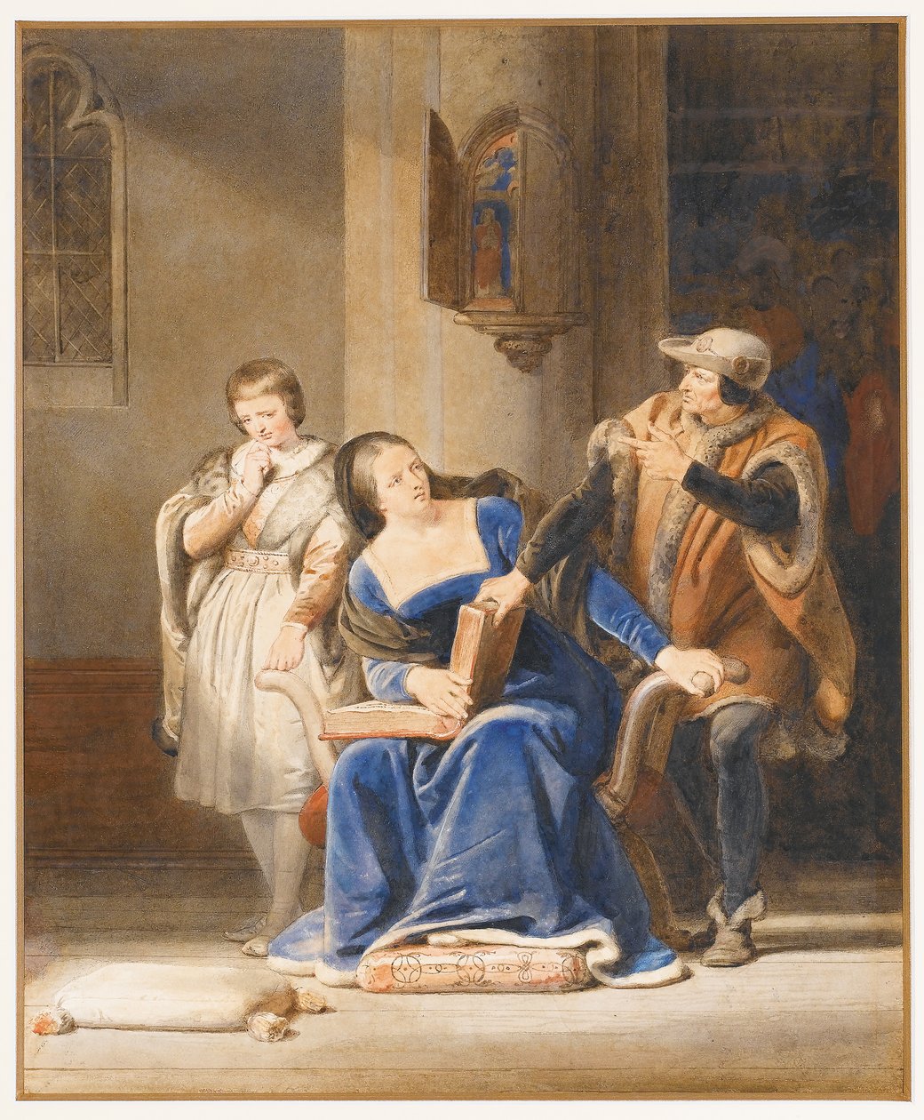 Ludvík XI. dohlížel na výchovu dauphina od Alexandre Evariste Fragonard