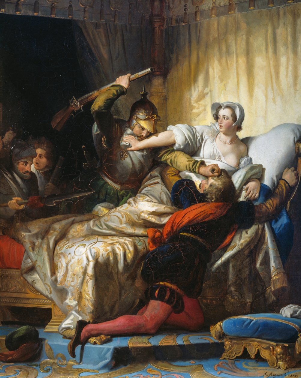Verilöyly Pyhän Bartolomeuksen yönä (24. elokuuta od Alexandre Evariste Fragonard