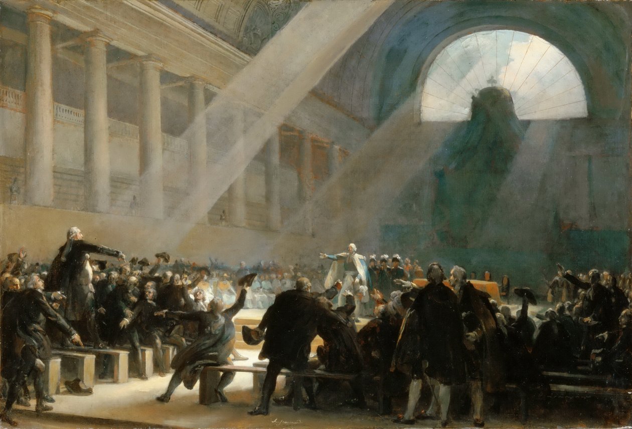 Mirabeau odpovídá Dreux-Brézé, na zasedání Národního shromáždění, 23. června 1789 od Alexandre Evariste Fragonard