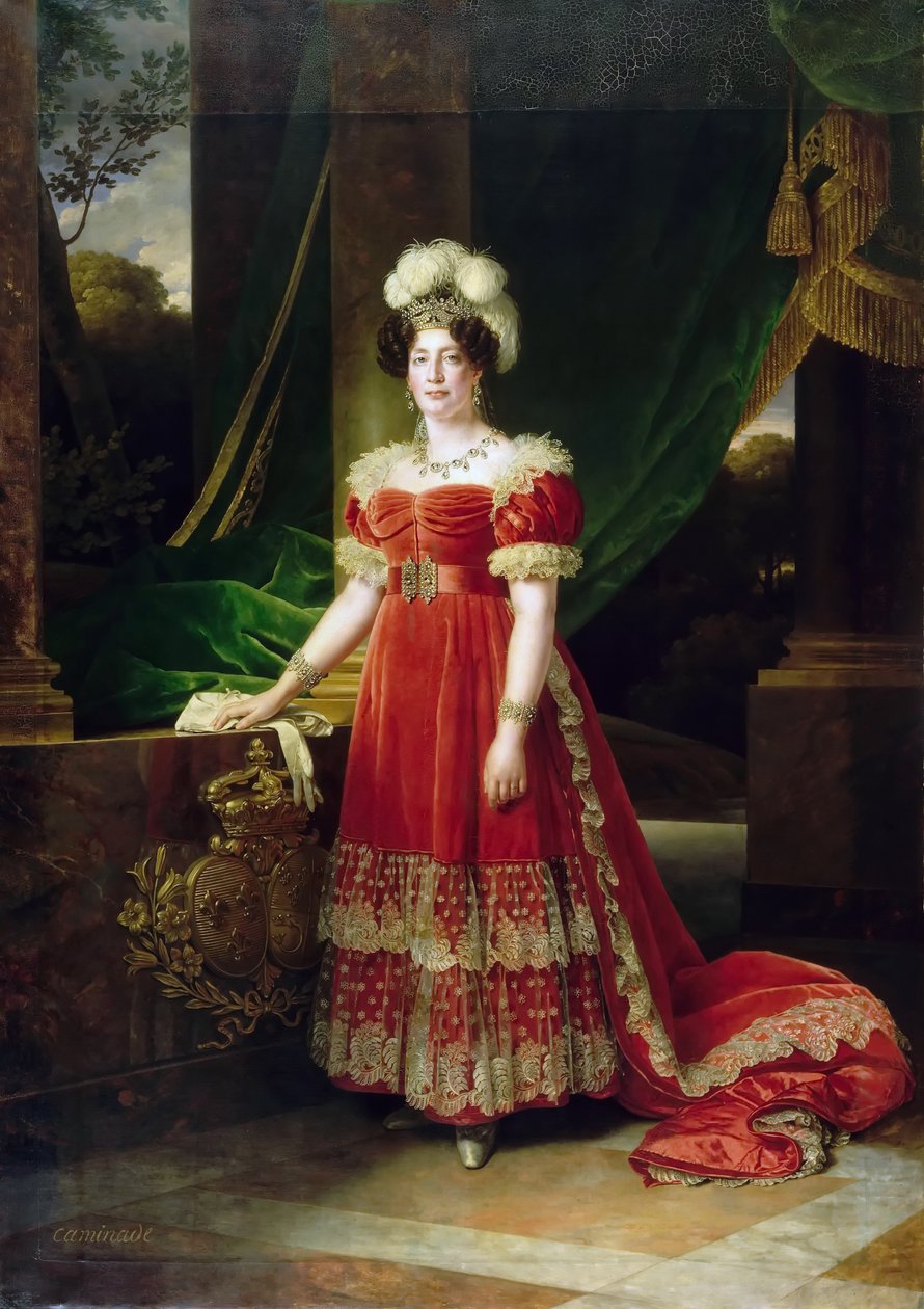 Portrét Marie Terezie z Francie 1778-1851 od Alexandre Francois Caminade