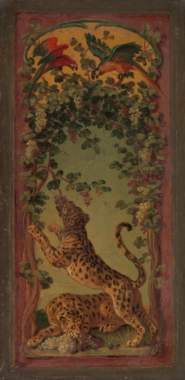 Panthers of Bacchus Eating Grapes, ca. 1719-20. od Alexandre Francois Desportes