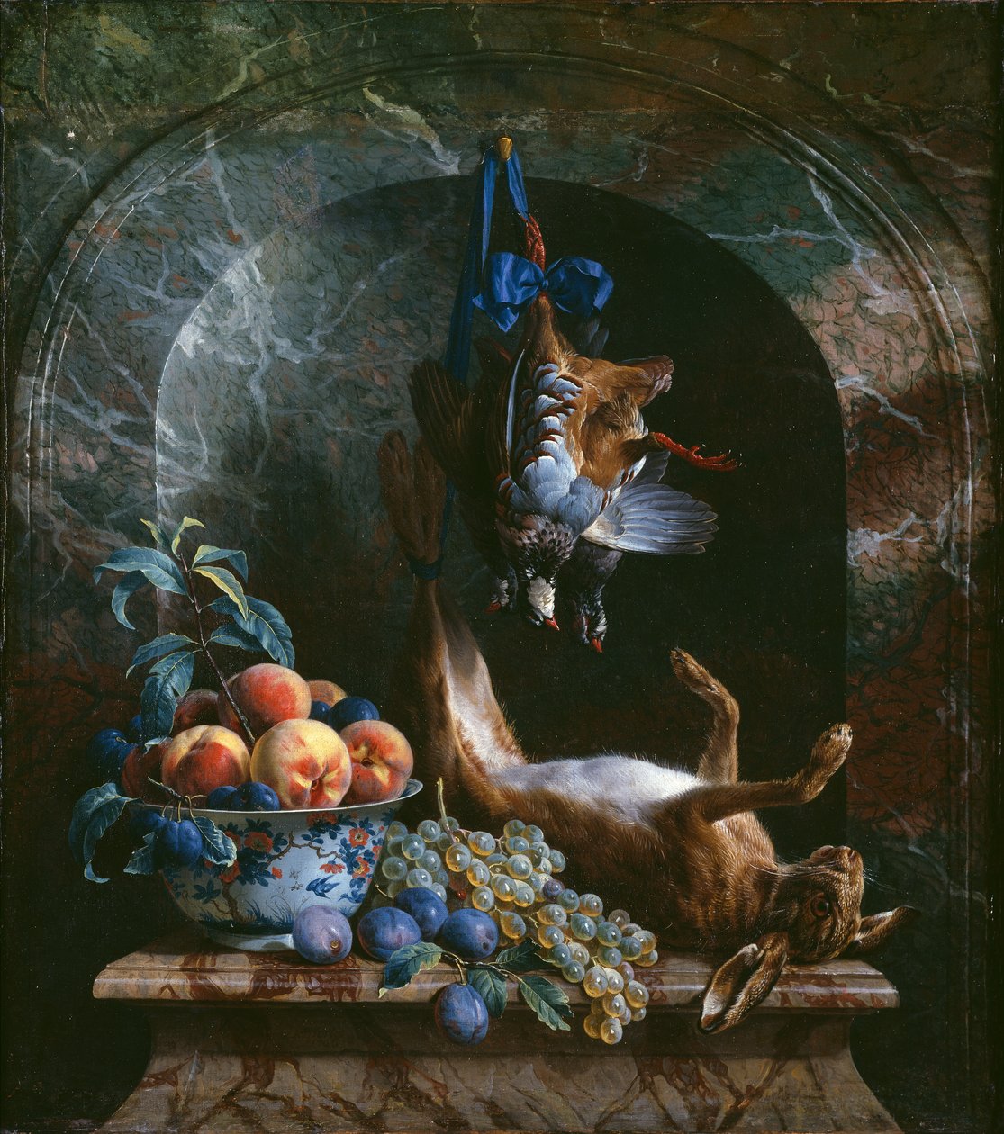 Still Life with Dead Game in a Marble Niche, 1706 od Alexandre-Francois Desportes