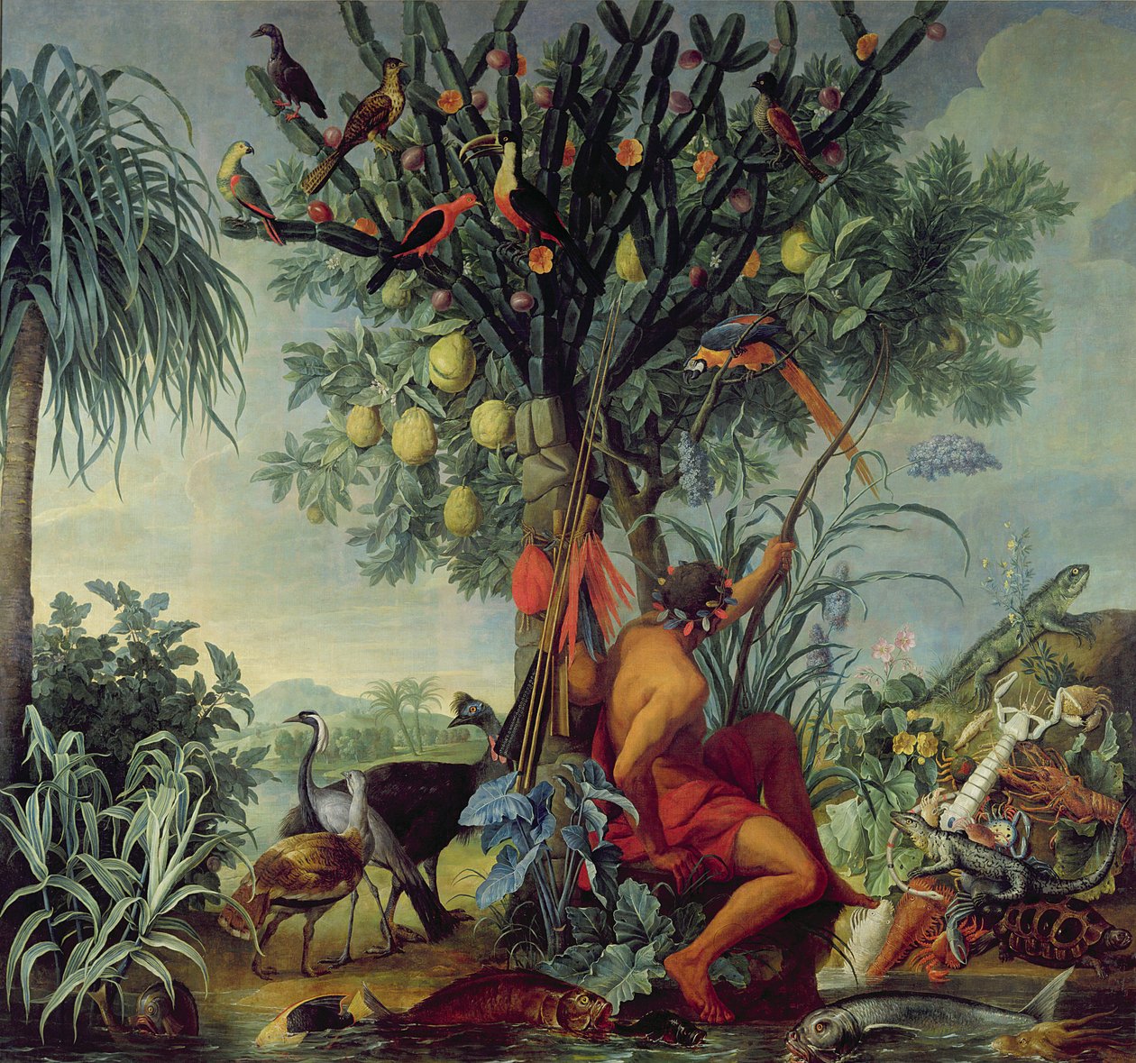 Indiánský lovec, 1740 od Alexandre Francois Desportes