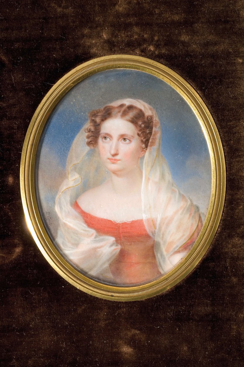 Portrét hraběnky Dolly de Ficquelmont 1804-1863 od Alexandre François Louis Comte de Girardin