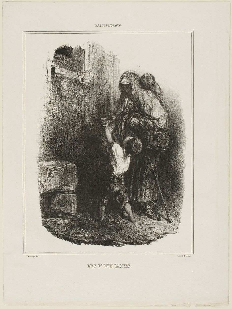 Žebráci od Alexandre Gabriel Decamps