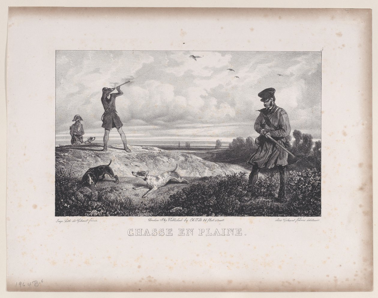 Lov v poli, ze série Hunting Scenes, 1829. od Alexandre Gabriel Decamps