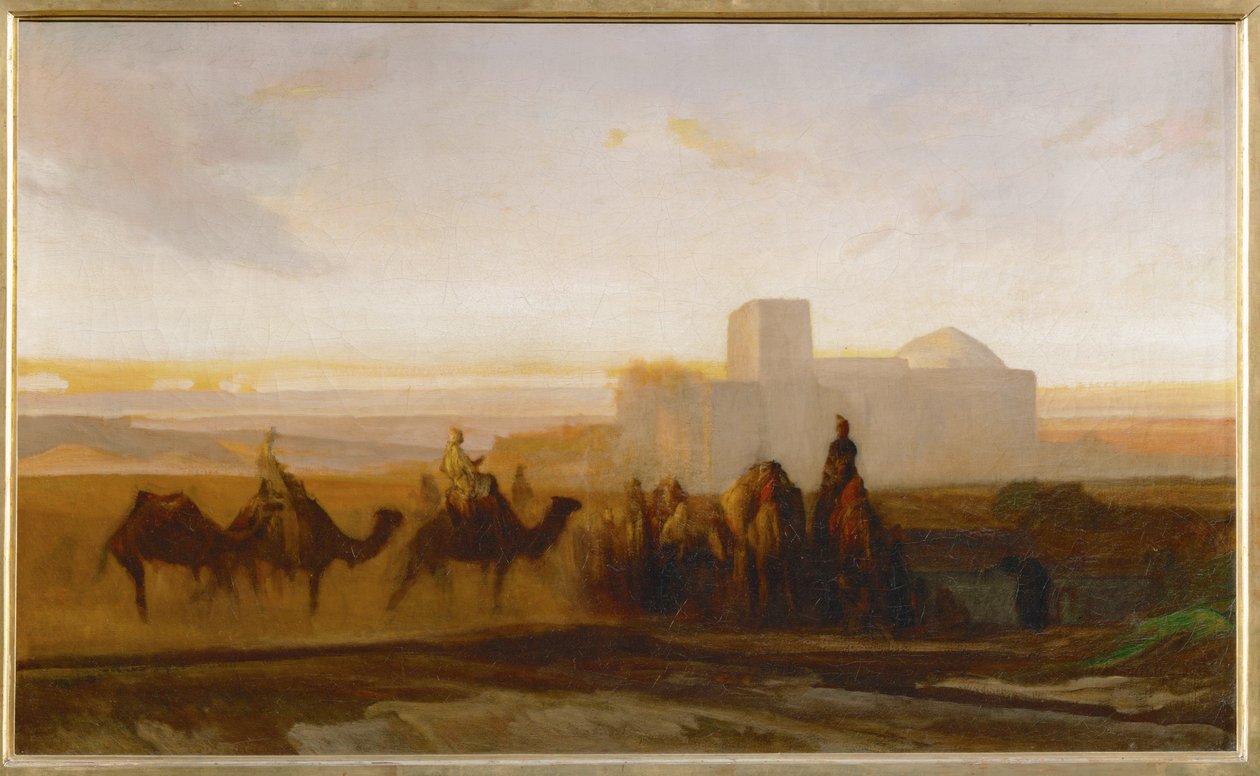 La caravane - karavan ... od Alexandre Gabriel Decamps