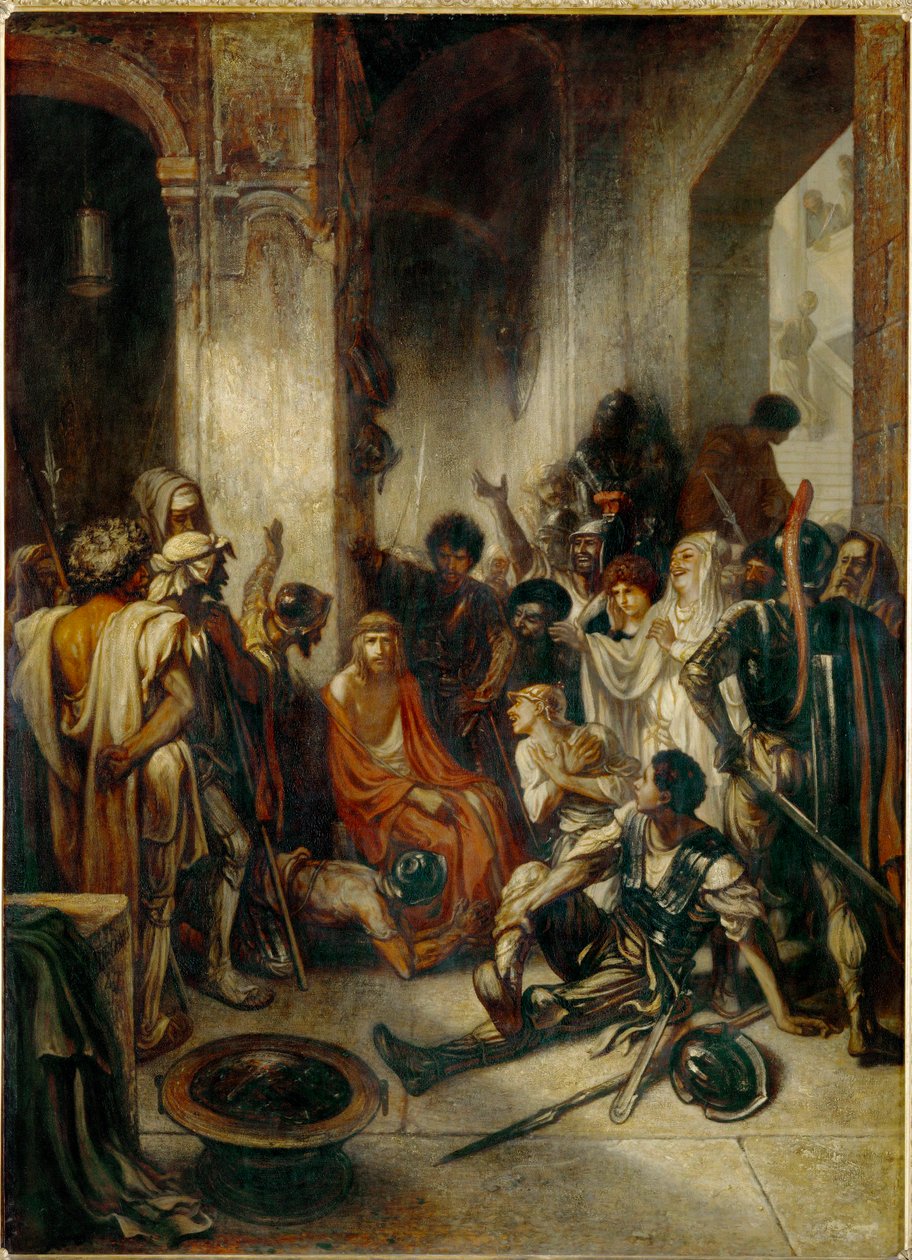 Kristus v pretoriu (malba na plátně) od Alexandre Gabriel Decamps