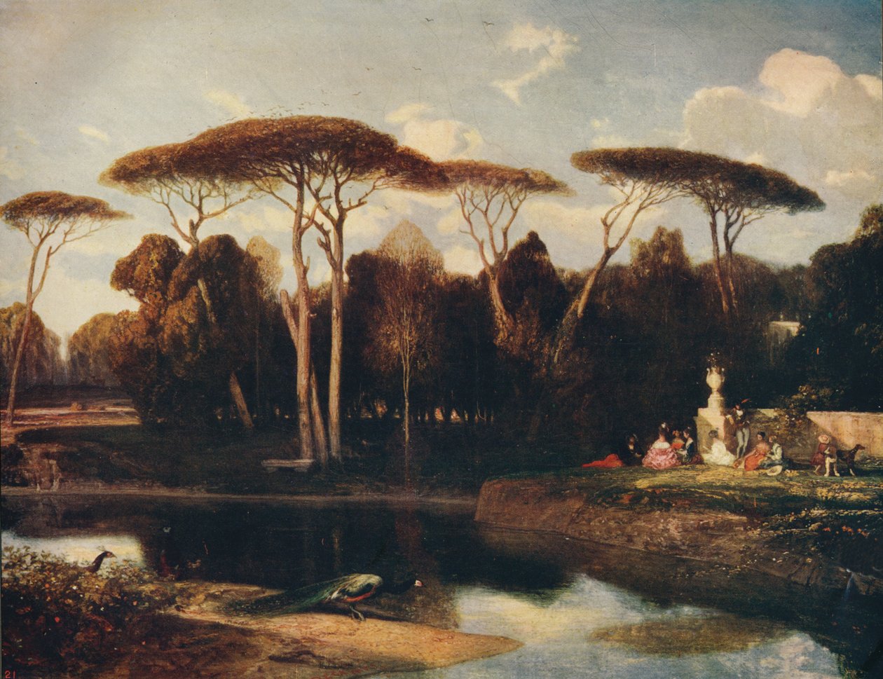 Villa Doria - Panfili, Řím, 1838-1839, c1915 od Alexandre Gabriel Decamps