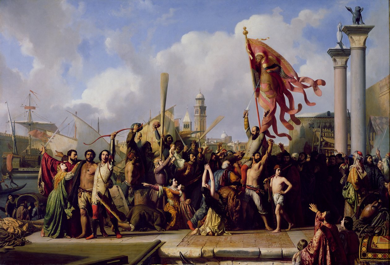 Triumph of Pisani, 1847 od Alexandre Jean Baptiste Hesse
