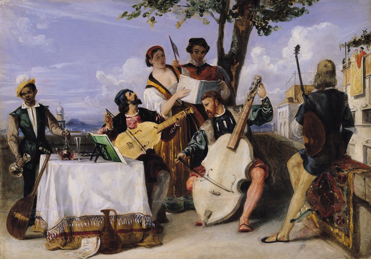 Benátský koncert od Alexandre Jean Baptiste Hesse