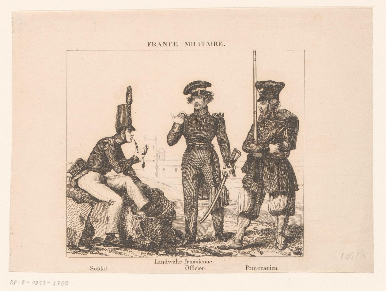 Tři francouzští vojáci France Military (název série) od Alexandre Lacauchie
