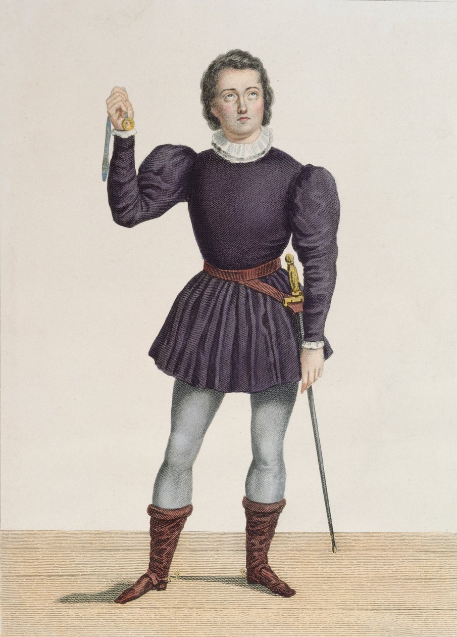 Frederick Lemaitre (1800-1876) jako Edgard ve filmu 
